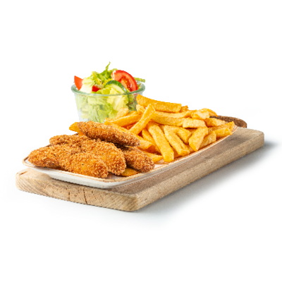 Fried chickenfilet strips menu