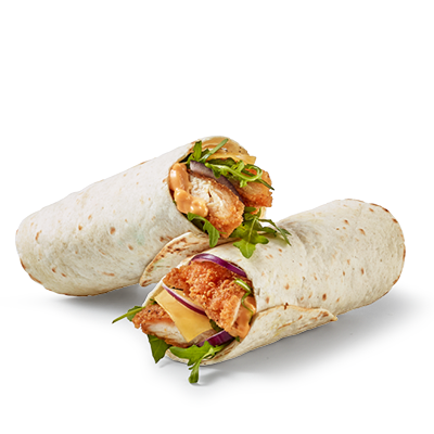Crunchy chicken wrap
