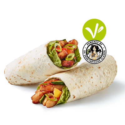 Vega hete kipreepjes wrap