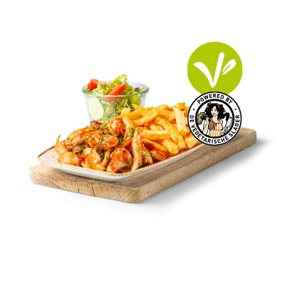 Vega hete kipreepjes menu