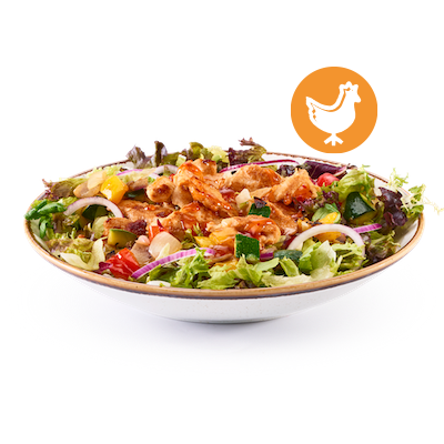 Hete kip salade
