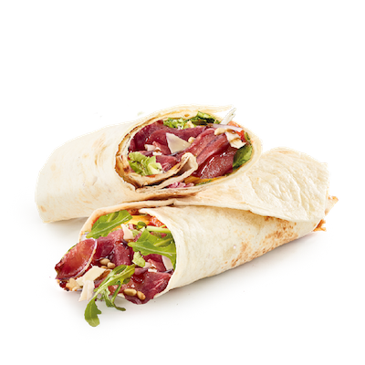 Rundercarpaccio wrap