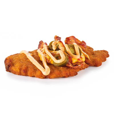 Hot & cheesy kipschnitzel